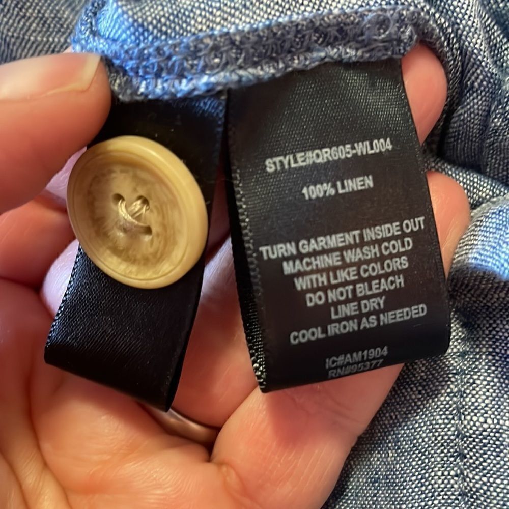 Sanctuary The Collector 100% Linen Jumpsuit in Dove Wash, NWT - Picture 7 of 8